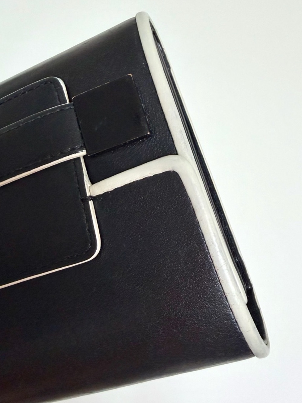 Delvaux Madame Black Leather Card Holder Wallet - Picture 10 of 11
